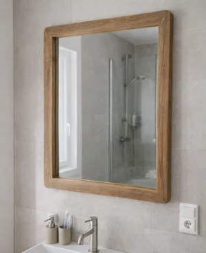 Lustro w drewnianej ramie na wymiar 70x50