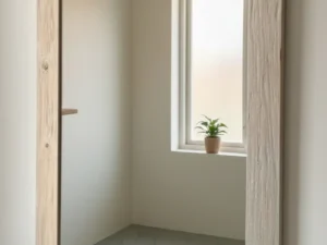 Lustro na wymiar w drewnianej ramie naturalnej