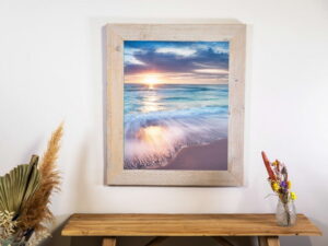 Rama do obrazu wisząca z drewna odzyskanego