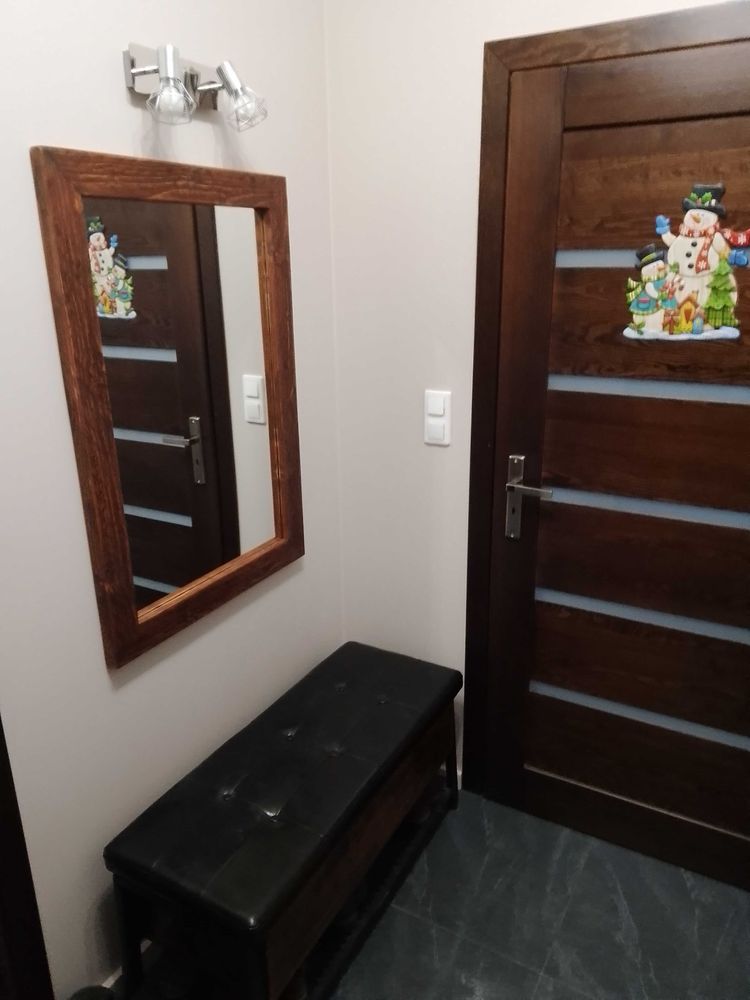 Lustro do przedpokoju teak - na wymiar