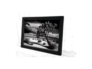 Drewniana rama obrazu - czarny mat