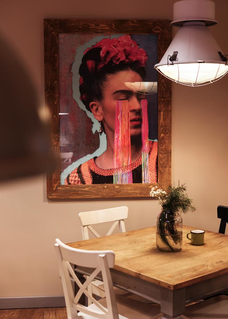 Rama drewniana obrazu ze starego drewna - na wymiar