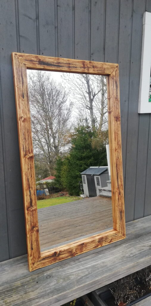 Lustro drewno - na wymiar