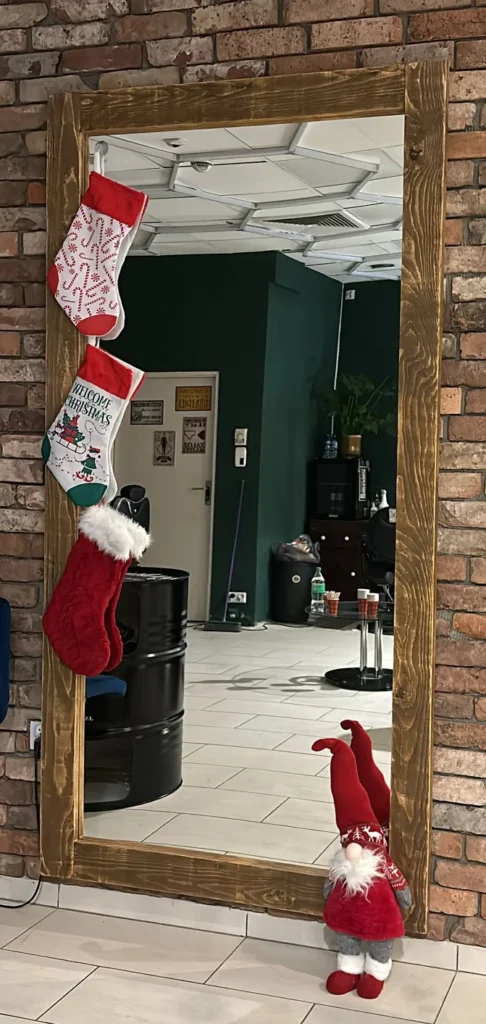 Lustro na wymiar - stare drewno