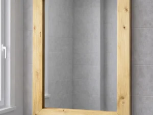 Lustro w ramie na wymiar forest brown