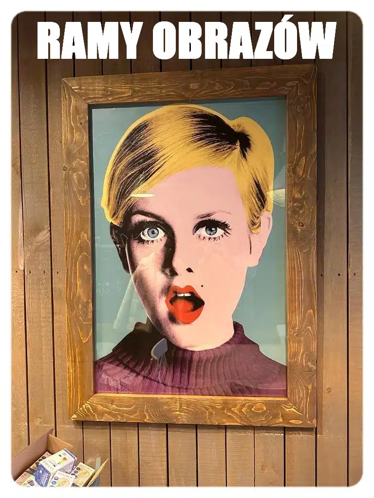 Rama obrazu na wymiar brązowa patyna